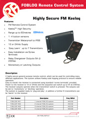 RF Solutions FOBLOQF-4S4 Manual De Instrucciones