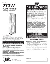 Whittier Wood Products 273W Instrucciones Para Armar