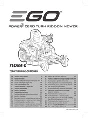 EGO ZT4200E-S Manual De Instrucciones