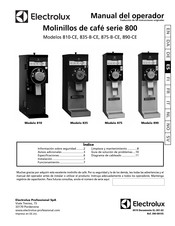 Electrolux Professional 800 Serie Manual Del Operador