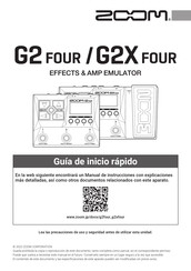 Zoom G2X FOUR Guia De Inicio Rapido