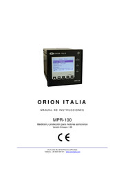 ORION ITALIA MPR-100 Manual De Instrucciones