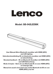 Lenco SB-042LEDBK Manual De Usuario