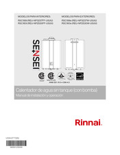 Rinnai REU-NP3237FF-US Manual De Instalación Y Operación