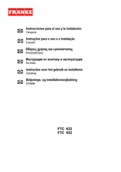 Franke FTC 922 Instrucciones Para El Uso Y La Instalacion