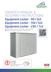 biohort Equipment Locker-90/3x3 Instrucciones De Montaje