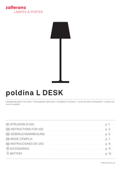 Zafferano poldina L DESK Instrucciones De Uso