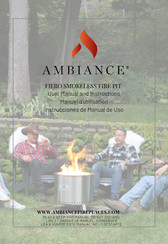 ambiance FIERO SMOKELESS FIRE PIT Manual De Uso