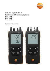 testo 0560 1512 Manual De Instrucciones