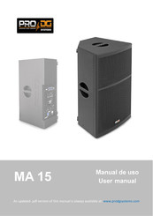 Pro DG Systems MA 15 Manual Del Uso