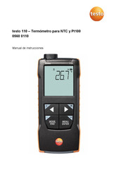 Testo 110 Manual De Instrucciones