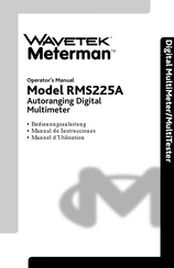 Wavetek Meterman RMS225A Manual De Instrucciones