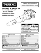 Black Max BM25AB Manual Del Operador