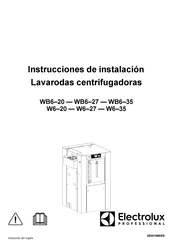 Electrolux Professional WB6-27 Instrucciones De Instalación