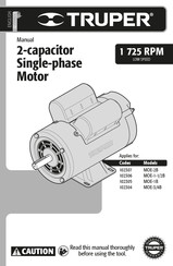 Truper MOE-3/4B Manual