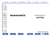 Marantz AV7706 Manual Del Usuario