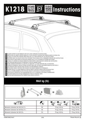 Yakima K1218 Manual De Instrucciones