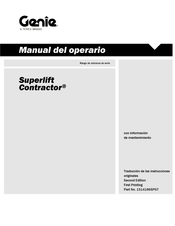 Genie Superlift Contractor Manual Del Operario