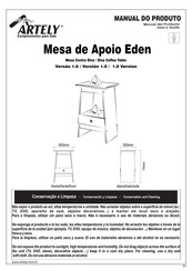 Artely Mesa de Apoio Eden Instrucciones De Montaje