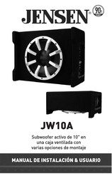 Jensen JW10A Manual De Instalación, Usuario