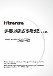 Hisense AW2223TW3W Instrucciones De Instalacion Y Uso