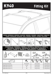 Yakima K940 Manual De Instrucciones