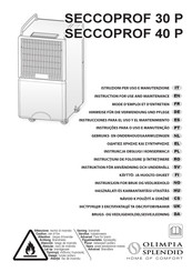 Olimpia splendid SECCOPROF 40 P Instrucciones Para El Uso Y El Mantenimiento