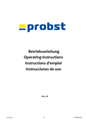 probst RK-I-US Instrucciones De Uso