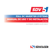 Sinclair SDV5 SWC-86ED Manual De Uso Y De Instalación