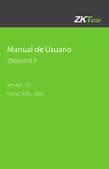 ZKTeco ZKBio910 P Manual De Usuario