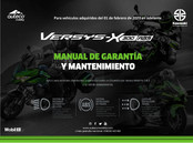 Auteco Kawasaki VERSYS X300 ABS Manual De Garantía Y Mantenimiento