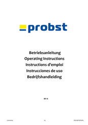 probst RF-H Instrucciones De Uso