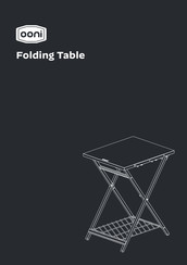 Ooni Folding Table Manual De Instrucciones