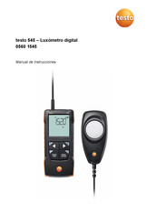 testo 0560 1545 Manual De Instrucciones