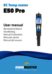 AquaMaster Tools E50 PRO Manual Del Usuario