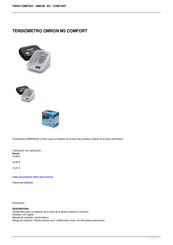 Omron M3 Comfort Guia De Inicio Rapido