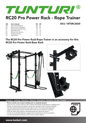 Tunturi RC20 Pro Power Rack Manual Del Usuario