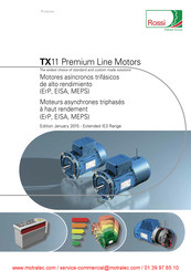 Rossi TX11 Premium Serie Manual Del Usuario