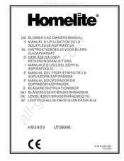 Homelite HB390V Manual Del Propietário