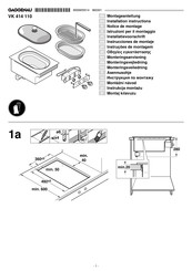 Gaggenau VK 414 110 Instrucciones De Montaje