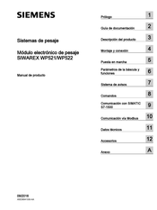 Siemens SIWAREX WP521 Manual De Producto