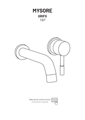 Artecristal MYSORE GRIFO TAP Manual De Instrucciones