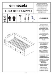 Emmezeta LUNA BED BD90 Instrucciones De Montaje