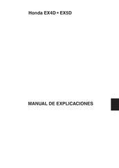 Honda EX4D Manual De Explicaciones