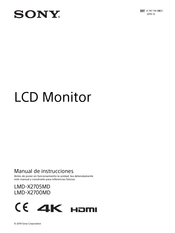 Sony LMD-X2700MD Manual De Instrucciones