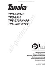 Tanaka TPS-270PN/PF Manual Del Propietário