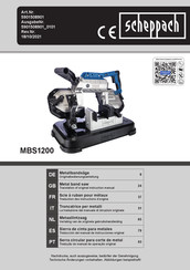 Scheppach MBS1200 Traducción Del Manual De Instrucciones Original