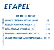 Efapel 40218 S Instrucciones De Uso