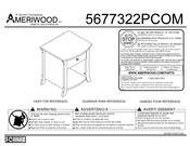 Ameriwood INDUSTRIES 5677322PCOM Instrucciones De Montaje