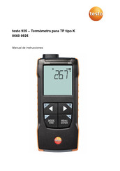 testo 0560 0925 Manual De Instrucciones